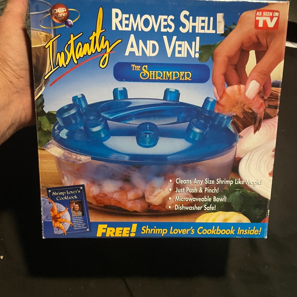 The Shrimper As Seen‎ On TV Shrimp Sheller Deveiner With Cookbook
